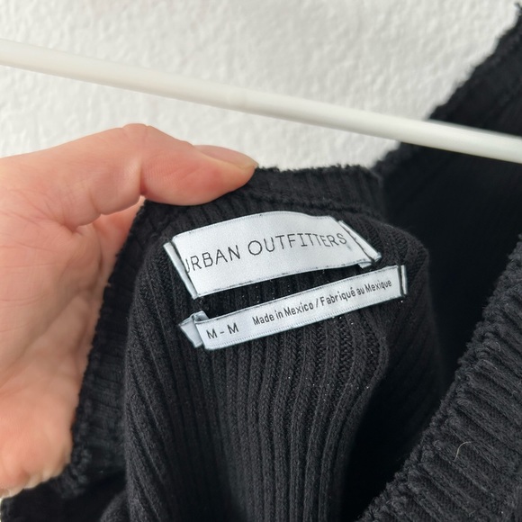 Urban Outfitters One Shoulder Black Knit Dress - Picture 2 of 3